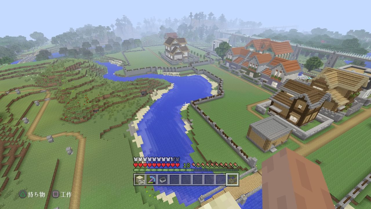 Minecraft 川沿いの村ないさ さんのイラスト - ニコニコ静画 イラスト