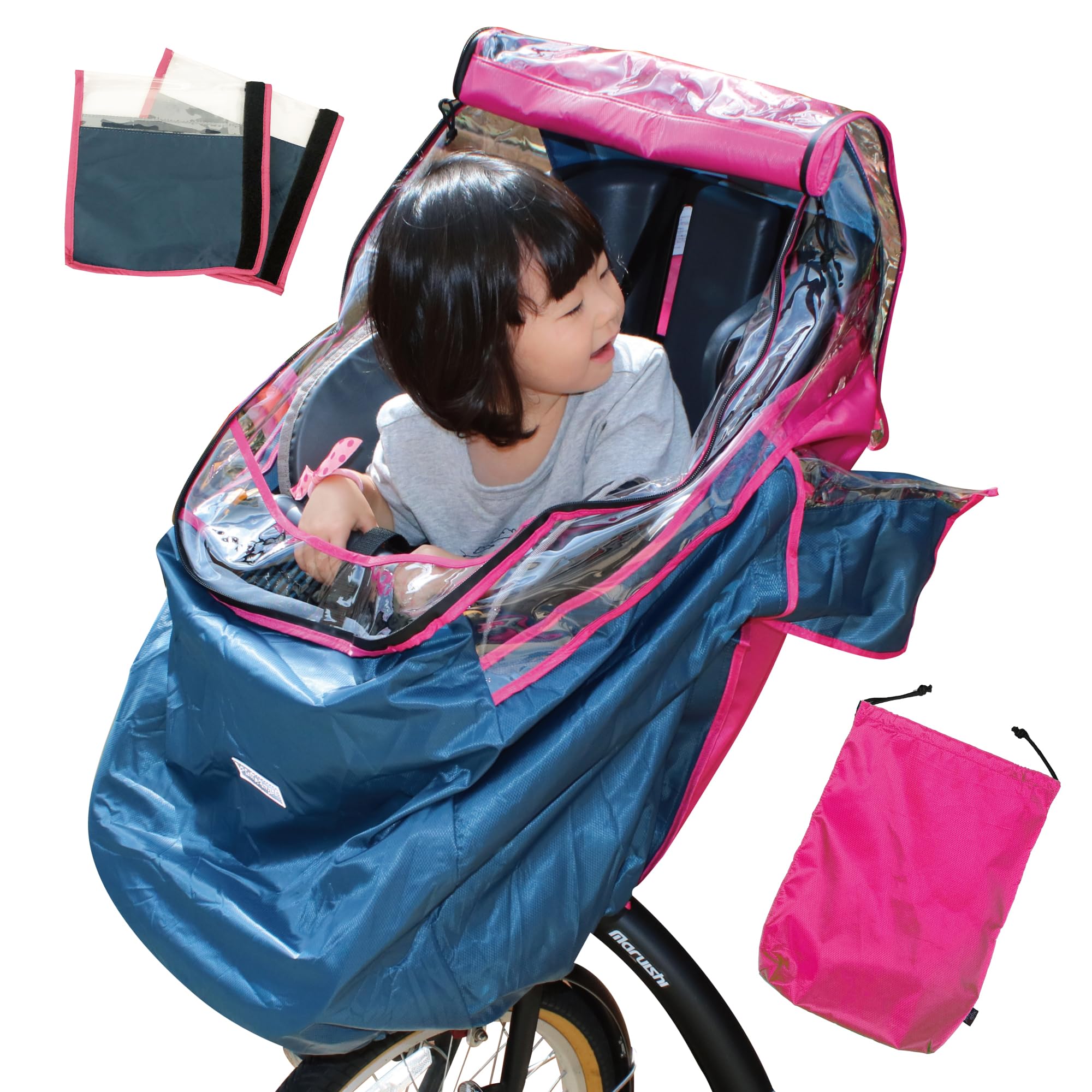 自転車カゴカバー、通学鞄防水カバー、荷台レインカバー・バスケット雨除けカバー 収納袋付き