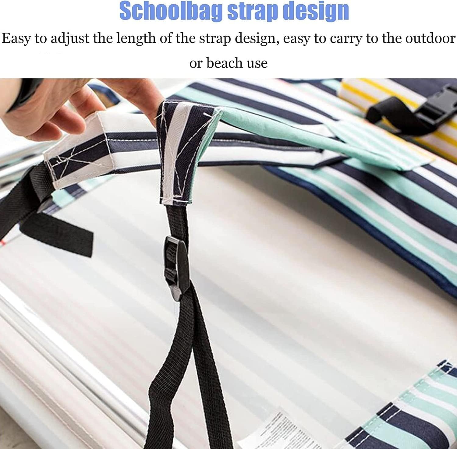 折りたたみ式ビーチチェア キャノピー付き 軽量ポータブルキャンプチェア釣り テールゲート用330ポンド積載量 Sky Blueパークレーンキャンプ用品 BBQ用品 ソロキャンプ 背付ミニ折りたたみチェア 背面メッシュポケット付 幅36×奥36×高58cm カーキ4582451304143