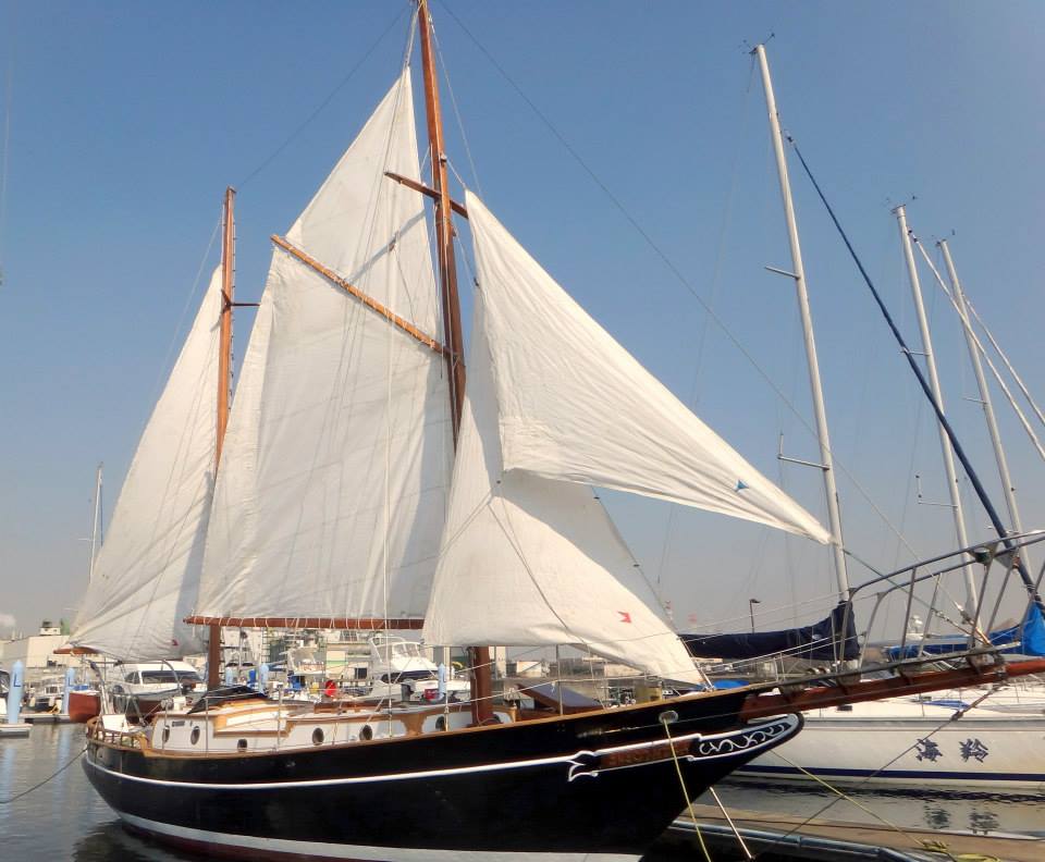 帯留め 白い帆船 帆掛舟 ヨット ホワイト×ゴールド - メルカリ