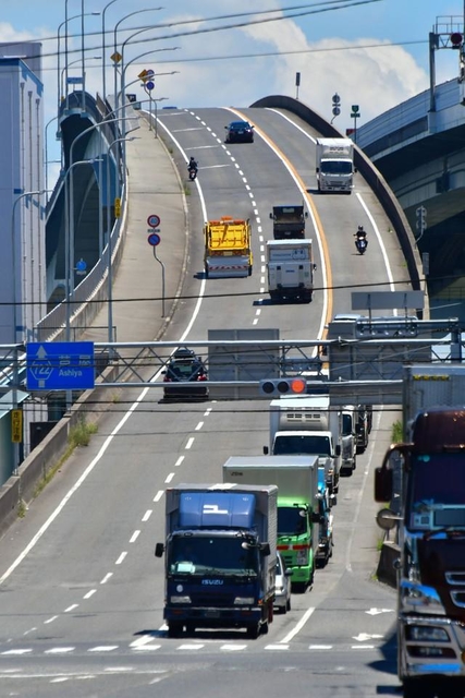 大阪のベタ踏み坂「なみはや大橋」をバイク&徒歩で渡ってきました！まぐカブ漫遊記