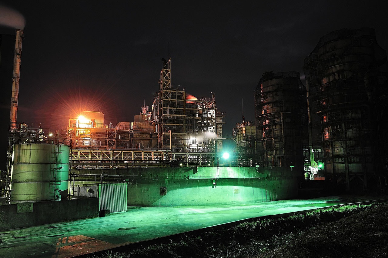 富士市の工場夜景静岡県富士市