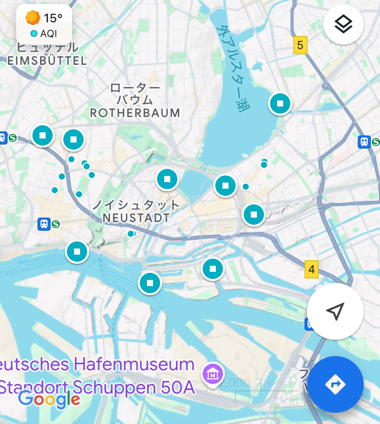 ハンブルク, d-maps.com: 無料地図, 無料の空の地図, 無料のアウトラインマップ, 無料のベースマップ , 境界, 地区, 名前