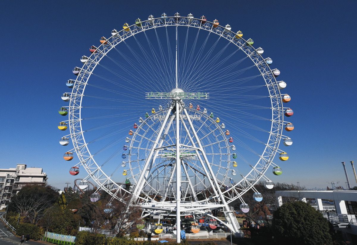 西武園ゆうえんち大観覧車解体工事観察 2023年12月末 : とことこパンダのお散歩写真