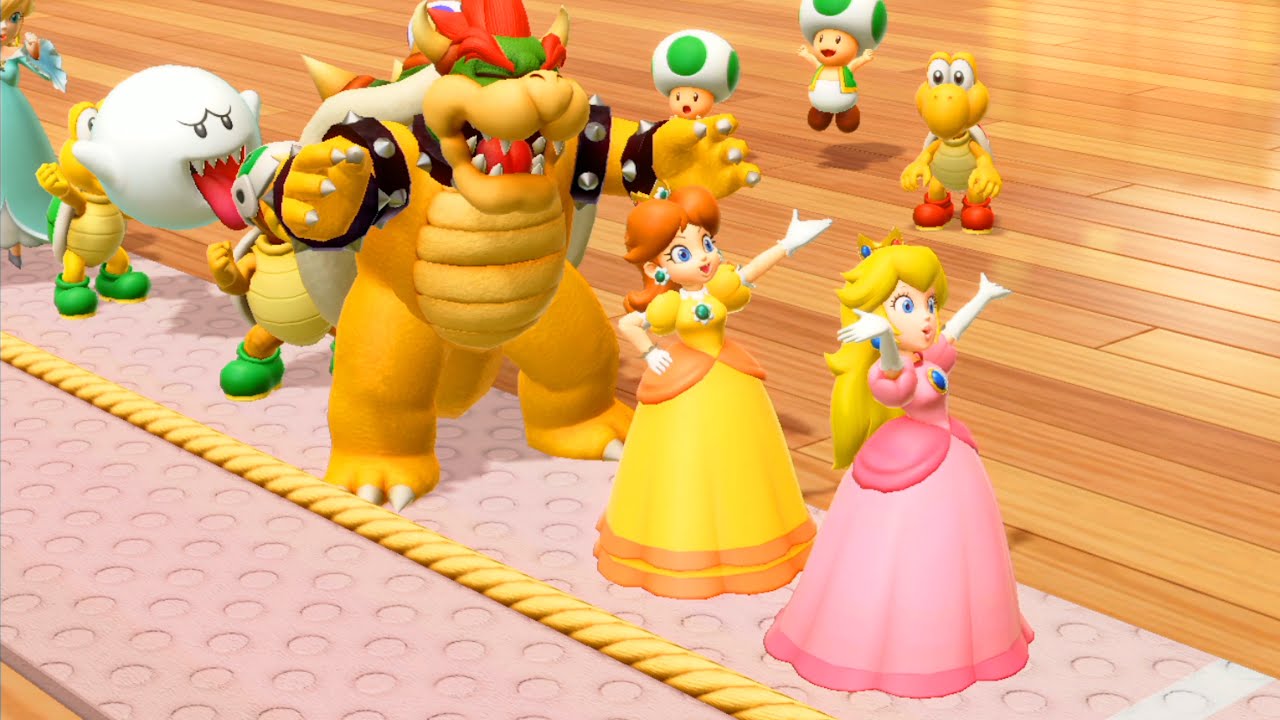 匿名発送 レア！マリオパーティ5 マリオ、ルイージ、ピーチ姫、キノピオ 三英貿易 匿名発送