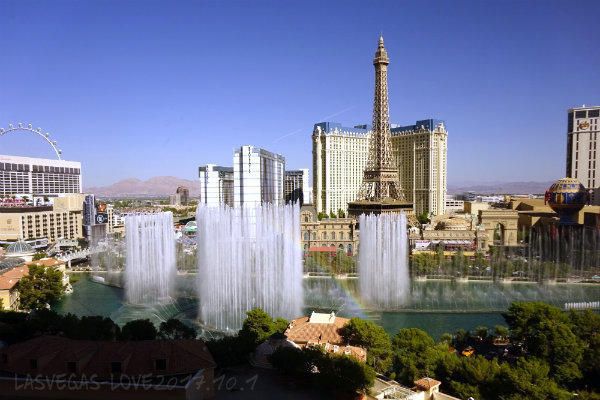 ベラージオホテル 噴水ショー,FOUNTAIN SHOW at BELLAGIOアメリカの観光ユートラベルノート
