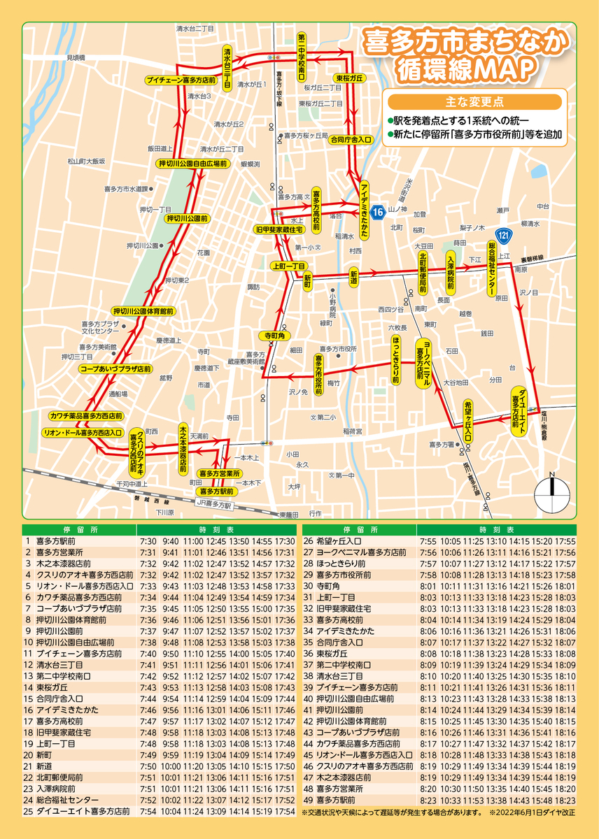 2021.3ダイヤ改正磐越西線の時刻表を制作ッ！ ３ １２に貼りかえしに３駅まわります阿賀野川流域と磐越西線沿線の四季だよりbyＡＧＡ