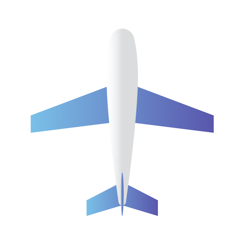 フリーイラスト青空へ飛び立つ飛行機パブリックドメインQ：著作権フリー画像素材集