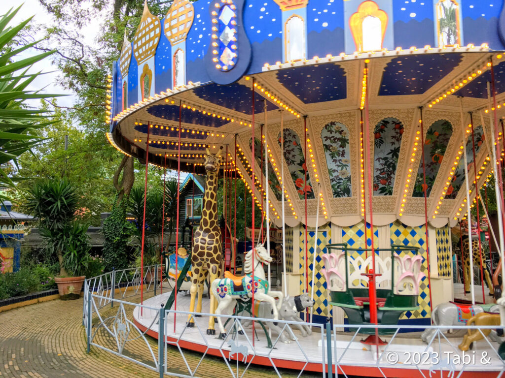 倉敷チボリ公園 シール ステッカー 館内マップ 園内 地図 レトロ 遊園地 土産 チボリ公園