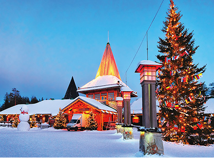 オーロラツアーでロヴァニエミ､サンタクロース村手紙の出し方＆ガラスイグルー泊MASA-TABI