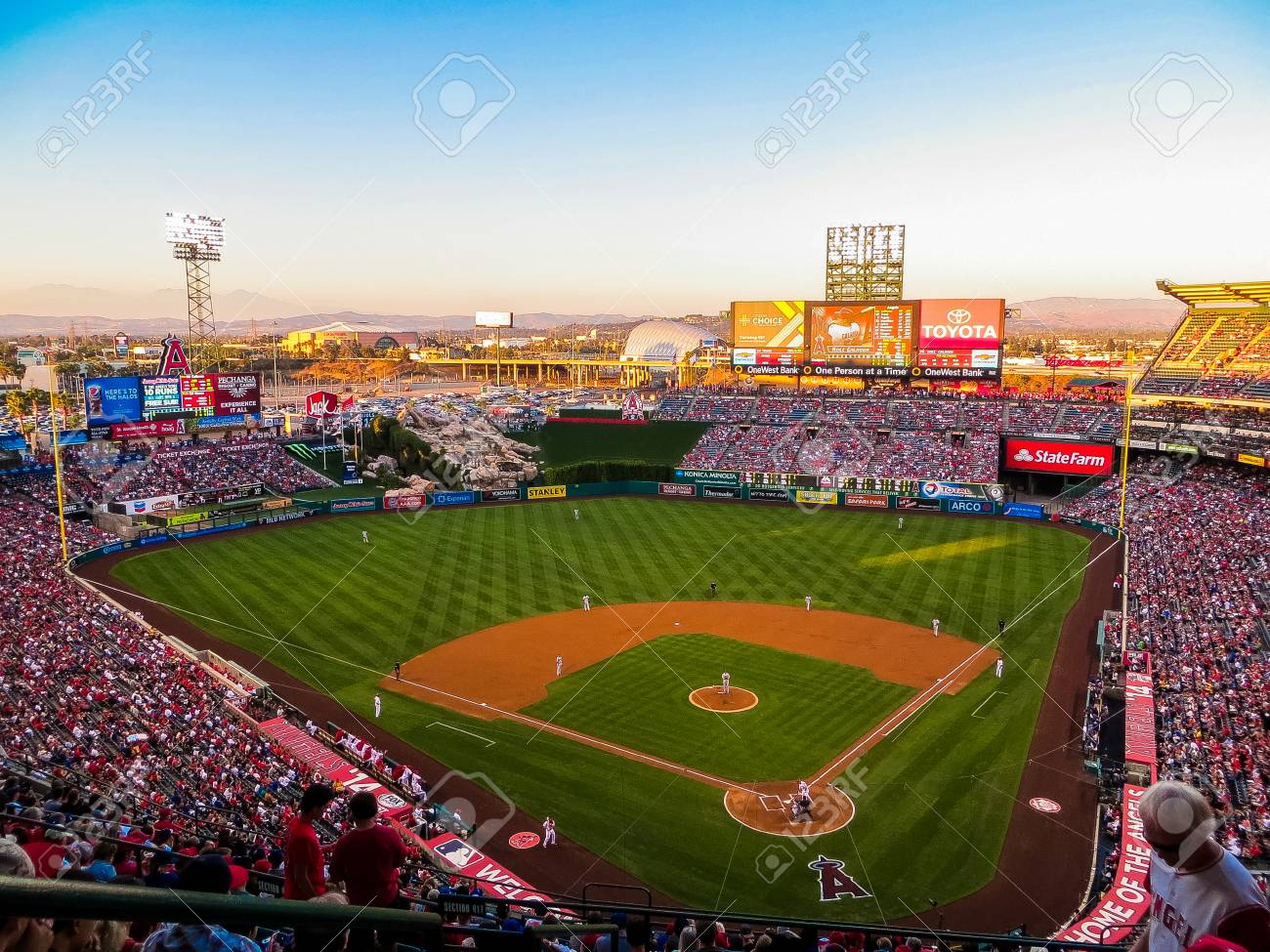 エンジェルスタジアムオブアナハイム - エンゼルスタジアムのストックフォトや画像を多数ご用意 - エンゼルスタジアム, アナハイム, ロサンゼルス・ エンゼルス - iStock