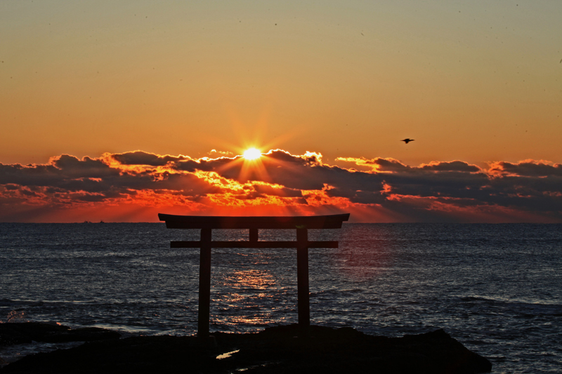 無料駐車場はココ 大洗海岸で日の出が見られるおすすめスポット - 本と絵画とリベラルアーツ