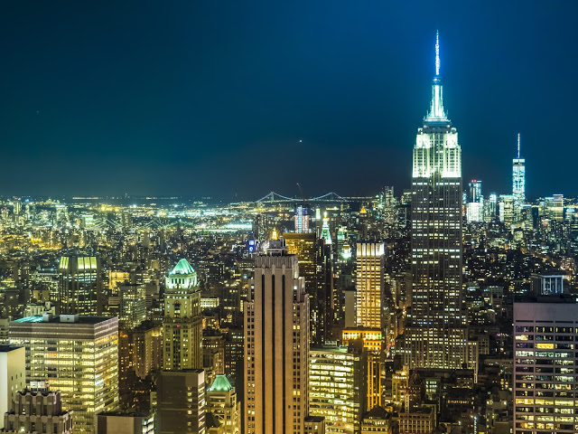 ニューヨーク夜景 - アメリカの風景