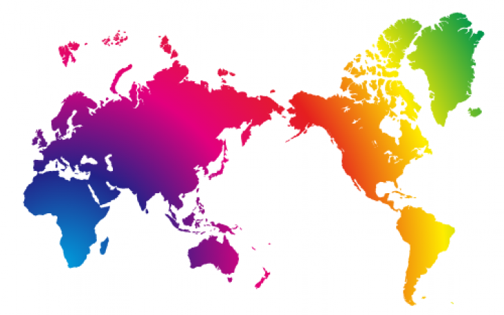 アジア大陸の白地図イラスト 国名入り・首都名入り を無料ダウンロード