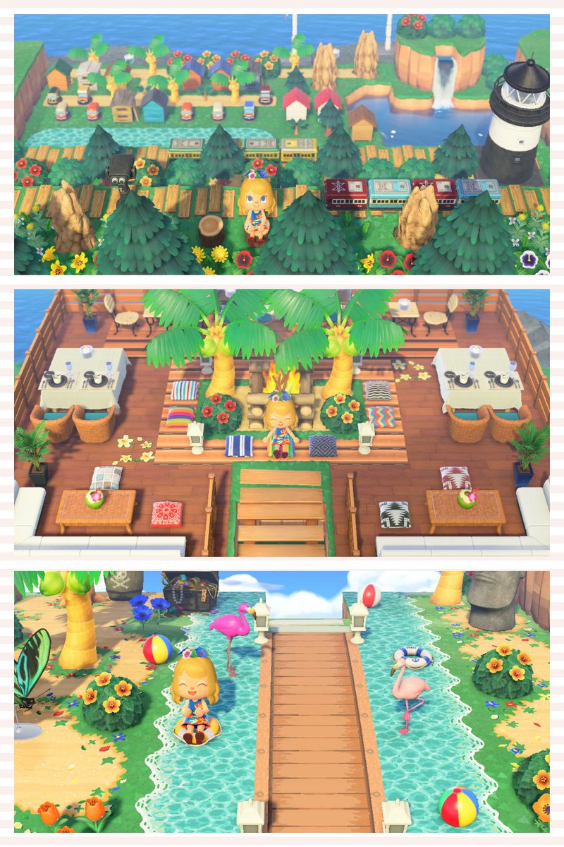 あつ森ハワイ風マイデザイン道TikTok