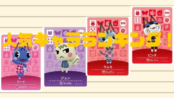 あつ森 「全住民の中で好きなキャラ」投票結果 あつまれどうぶつの森攻略wiki- 神ゲー攻略