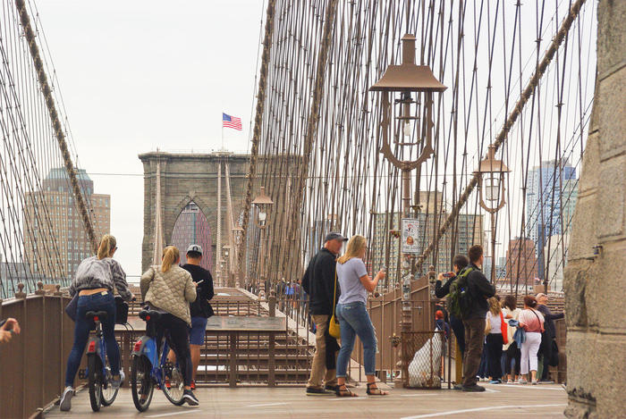 NY人気スポット 晴れた日に歩いて渡りたい、ブルックリン・ブリッジTABIZINE～人生に旅心を～