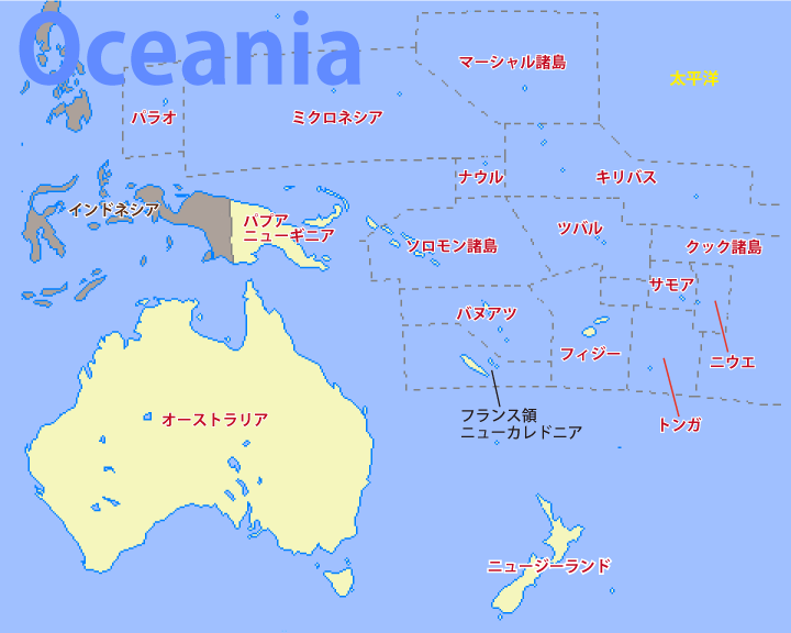オーストラリア・ニュージーランド 自然図ベクター地図素材のダウンロード販売アフロモール