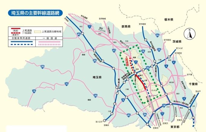 埼玉県と東京都スクラム強化 所沢川越狭山３大主要道路網整備計画 - 所沢川越狭山道路工事開通情報のページ Sakurasora07