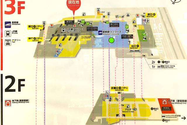 新大阪駅情報JR新大阪駅構内図JR新大阪駅構内ごあんない