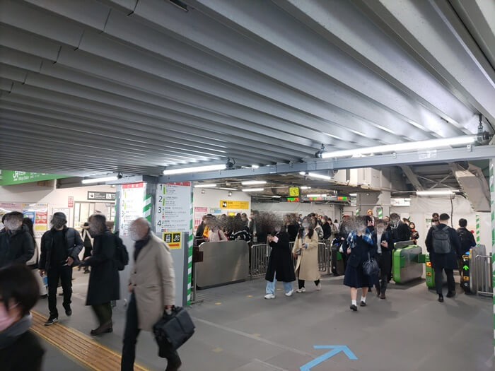 渋谷駅乗り換え 京王井の頭線→JR線への全パターン経路