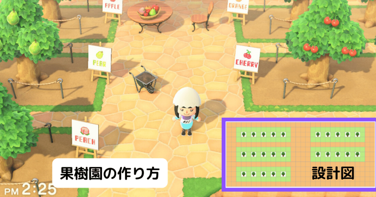 あつ森 野菜畑と小さな果樹園のレイアウト～マイデザインなしで作るおしゃれな畑クリエイト～ - マイミーボックス myme box