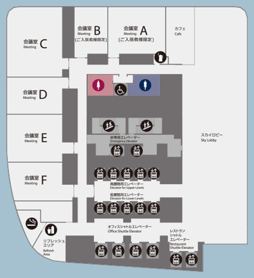東京スカイツリーイーストタワー 29階 464.94坪 賃貸オフィス詳細 46410 OFFICE CUBE東京
