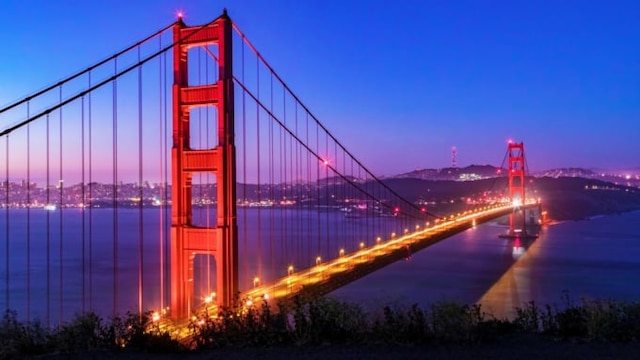 日の出のゴールデンゲートブリッジの風景写真 カリフォルニア州サンフランシスコ フォートポイントからの朝の光の眺め HDR 写真プリント - Etsy日本