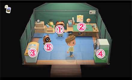 あつ森 案内所裏に続く緑豊かな遊歩道：地図から作る島クリエイト REMAKEm 島クリエイト