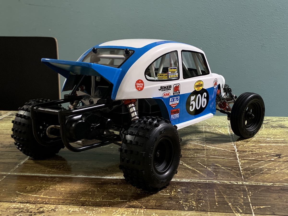 タミヤ ブリッツァービートル・ボディ塗装９・終了＼ ^o^□やっぱりラジコンが好き