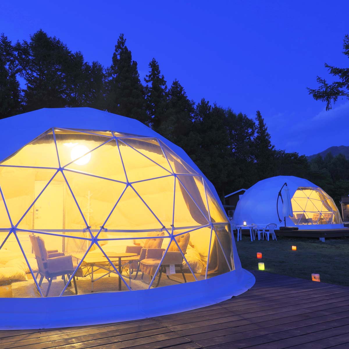 大自然に囲まれた「グランピングB&V那須高原」で楽しむプライベートな癒しの時間。那須を楽しむ那須ガーデンアウトレット