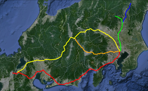 日本の旧街道の地図旧街道モバイルマップ
