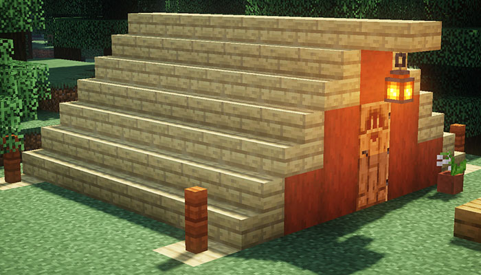 マイクラ 簡単でおしゃれなカフェの作り方！ダークオークを使った落ち着いた雰囲気の建築