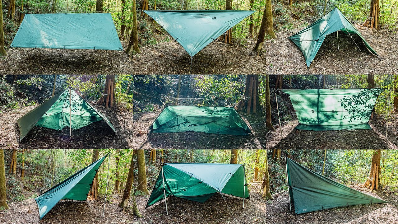 タープ泊するなら必見！ガチキャンパーが実践するおすすめの張り方をレクチャー - Arizine