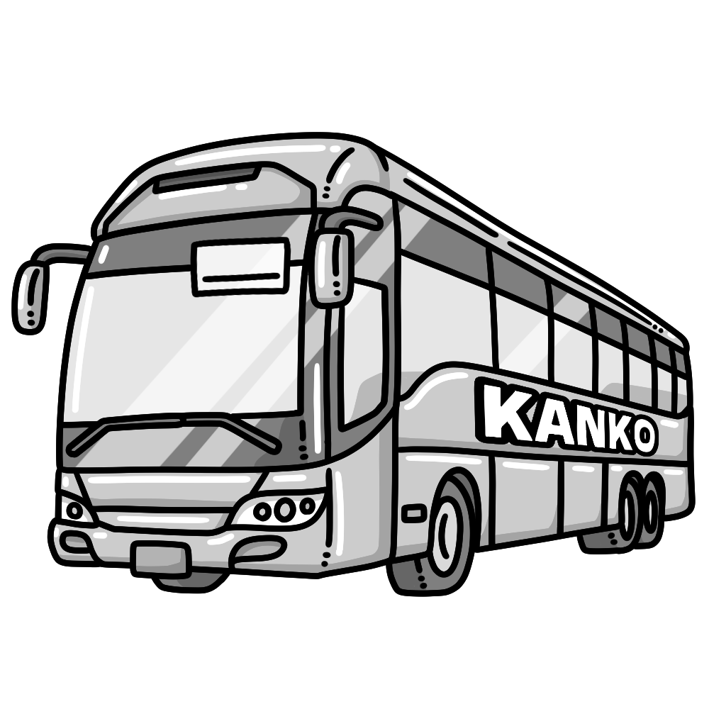 観光バス・空港リムジンバス ななめ後ろから見た大型バスのイラスト 修学旅行186314843 毎月1点無料 フリー のストックフォトイメージマート