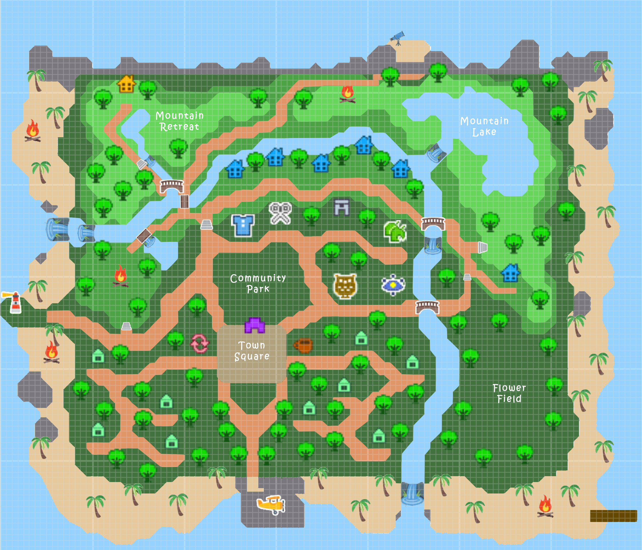 あつ森 地図のレイアウトまとめ