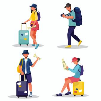 27 一人旅 High Res Illustrations - Getty Images旅行, バックパッカー, 観光