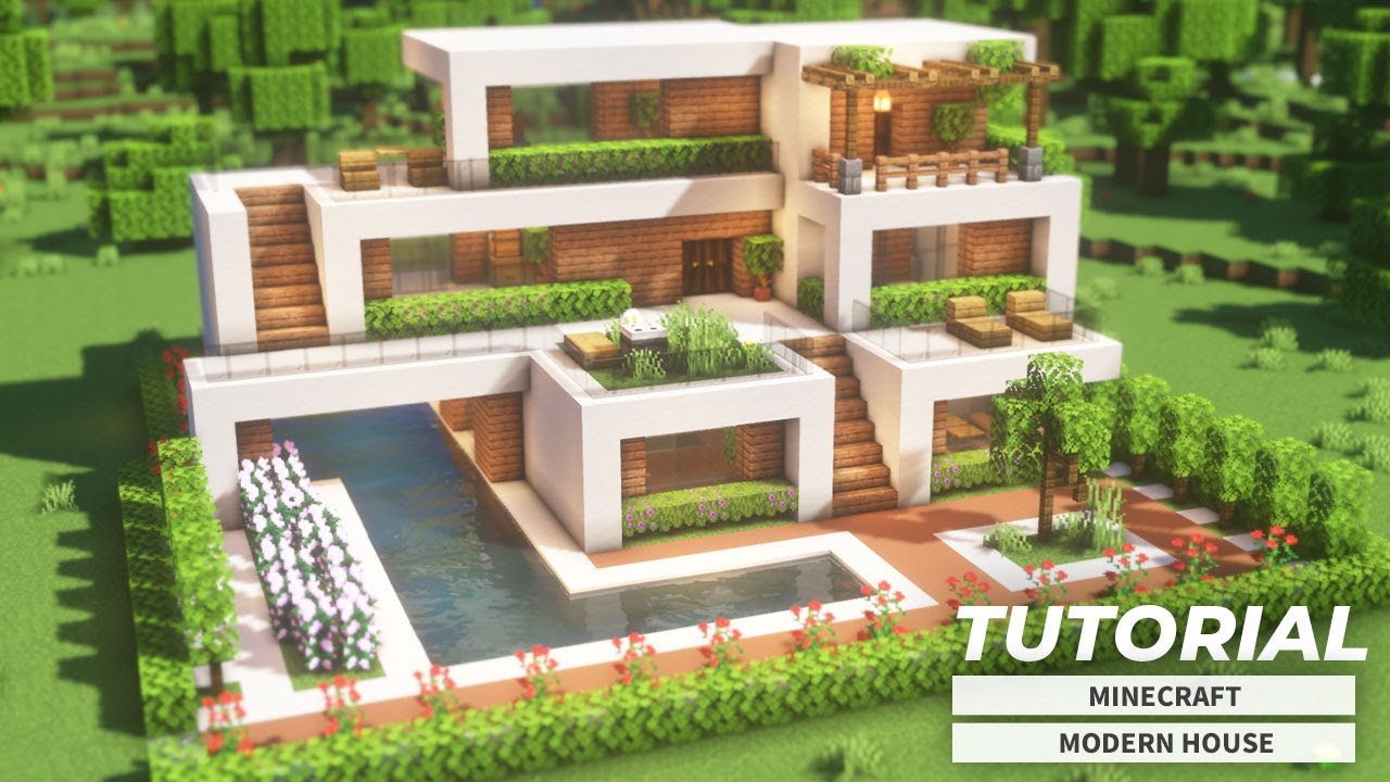 豪華だけどすげー住みづらそうなモダンハウスLuxury but Inhospitable Modern HouseMinecraftMinecraftBuildingMinecraftSurvivalMinecrafterマイクラマイクラ建築マイクラ簡単現代建築モダンハウスModernHouseModernBuildingTimelapse