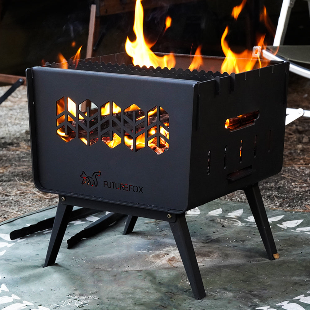 最大100%ポイントバック！※条件あり 焚き火台 キャンプ用品 バーベキューコンロ キャンプ 焚火台 クッキングファイヤーピット ライトCOOKING FIRE PIT LIGHT YOKA ヨカ コンパクト ソロ 折りたたみ 送料無料 薄い かっこいい キャンプ アウトドア