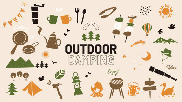 481,300点を超えるアウトドアのイラスト素材、ロイヤリティフリーのベクター素材グラフィックスとクリップアート - iStockキャンプ,バーベキュー, 登山