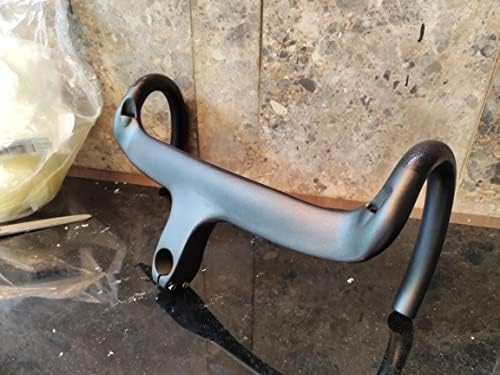 ロゴなし自転車 エアロバー31.8カーボン 自転車 ハンドルロードバイク ドロップハンドルUDつや消し400mmカーボン