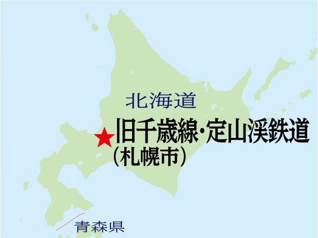地図-北海道札幌市イラスト