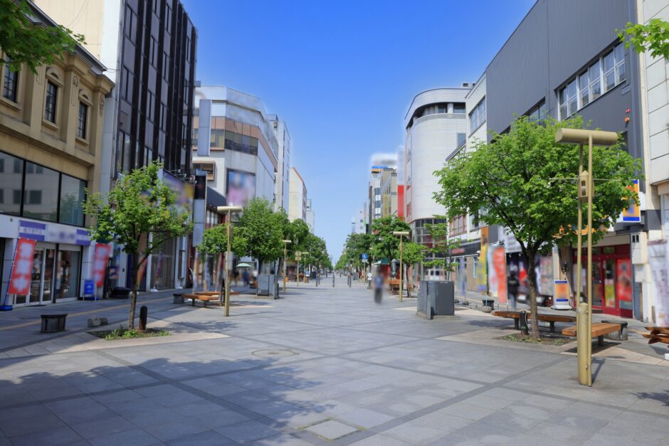 冬の北海道札幌市 さっぽろテレビ塔から見た南西方向のすすきの中心街の街並み 写真素材7475153- フォトライブラリ