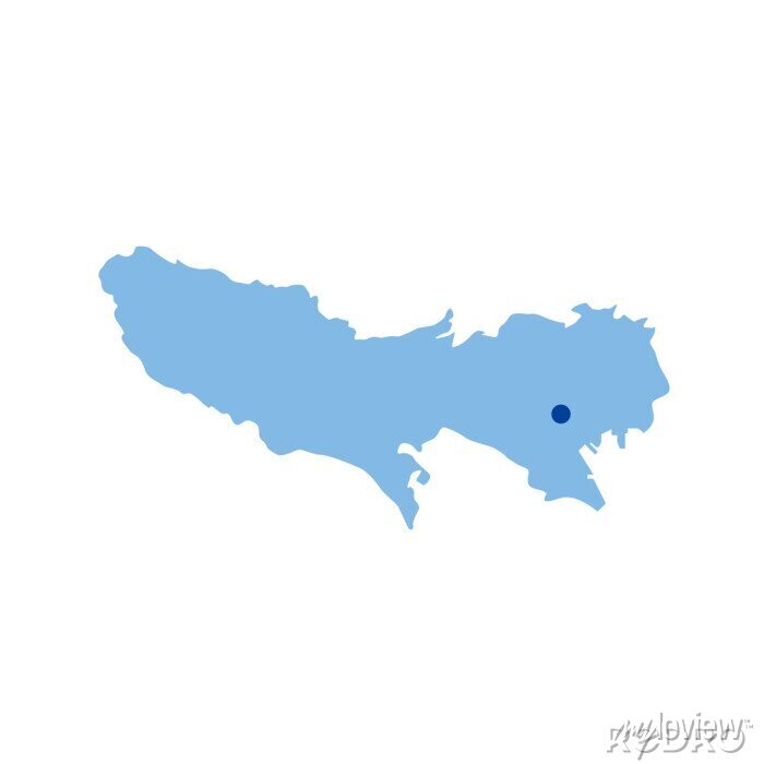 白地図フリーイラスト東京都・ラインあり・市区町村名あり・隣県あり