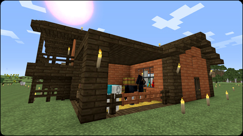 Minecraft 工業団地に倉庫をつくる - Minecraft街発展にっき