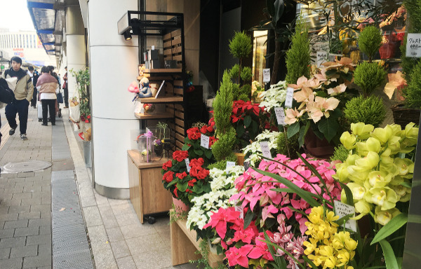 新宿駅南口改札前の花屋さん鳩ヶ谷・おおた 6