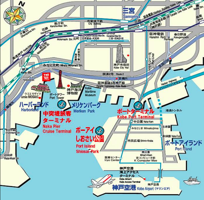 神戸ポートターミナル Advectionfog