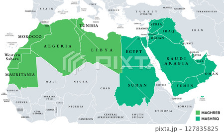 アジア大陸領土の地図 シルエット ベクトル イラスト グリーン画像のイラスト素材・ベクター Image 95217032