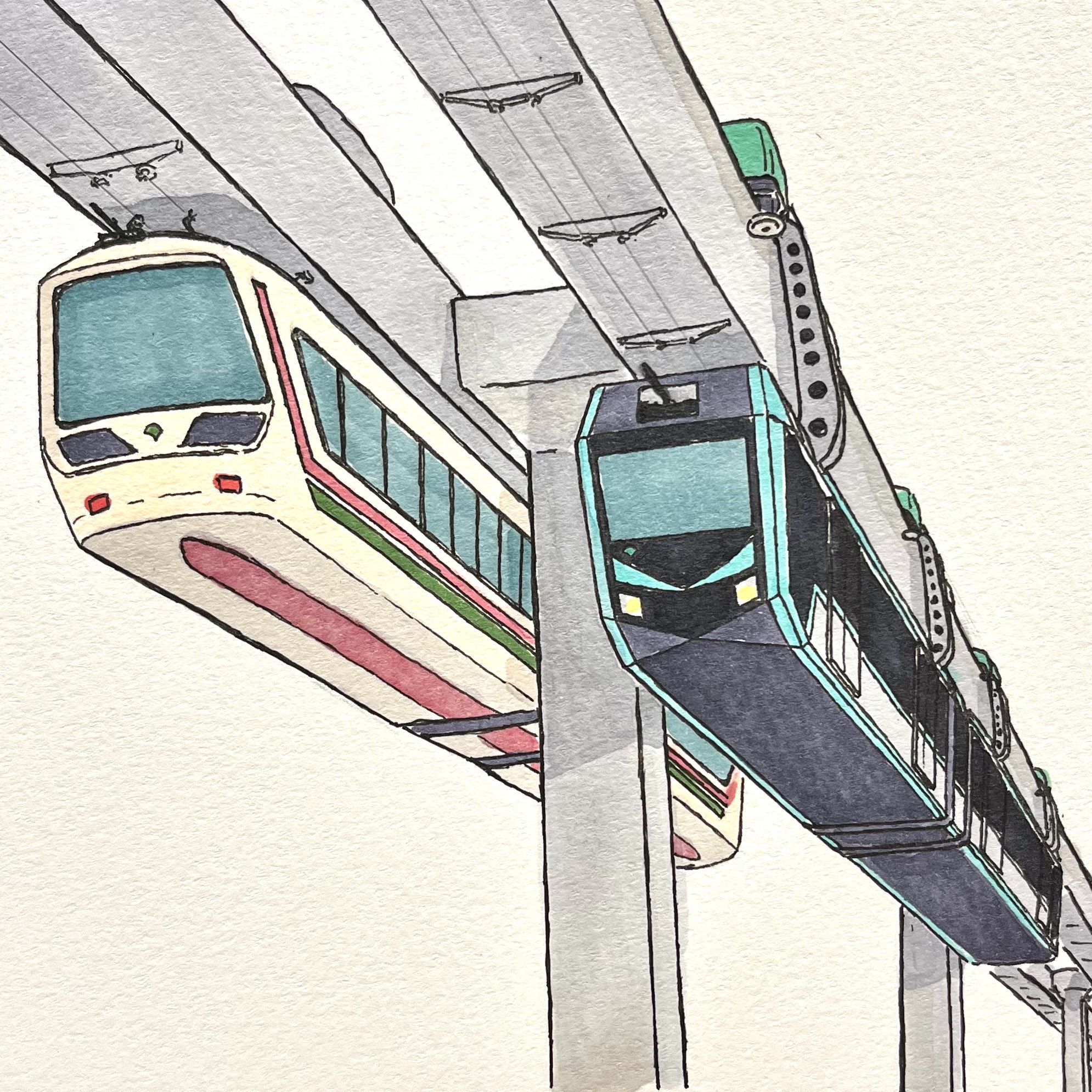 都交通局 日暮里・舎人ライナー3種 320形ようやく復帰迷走男の撮影記