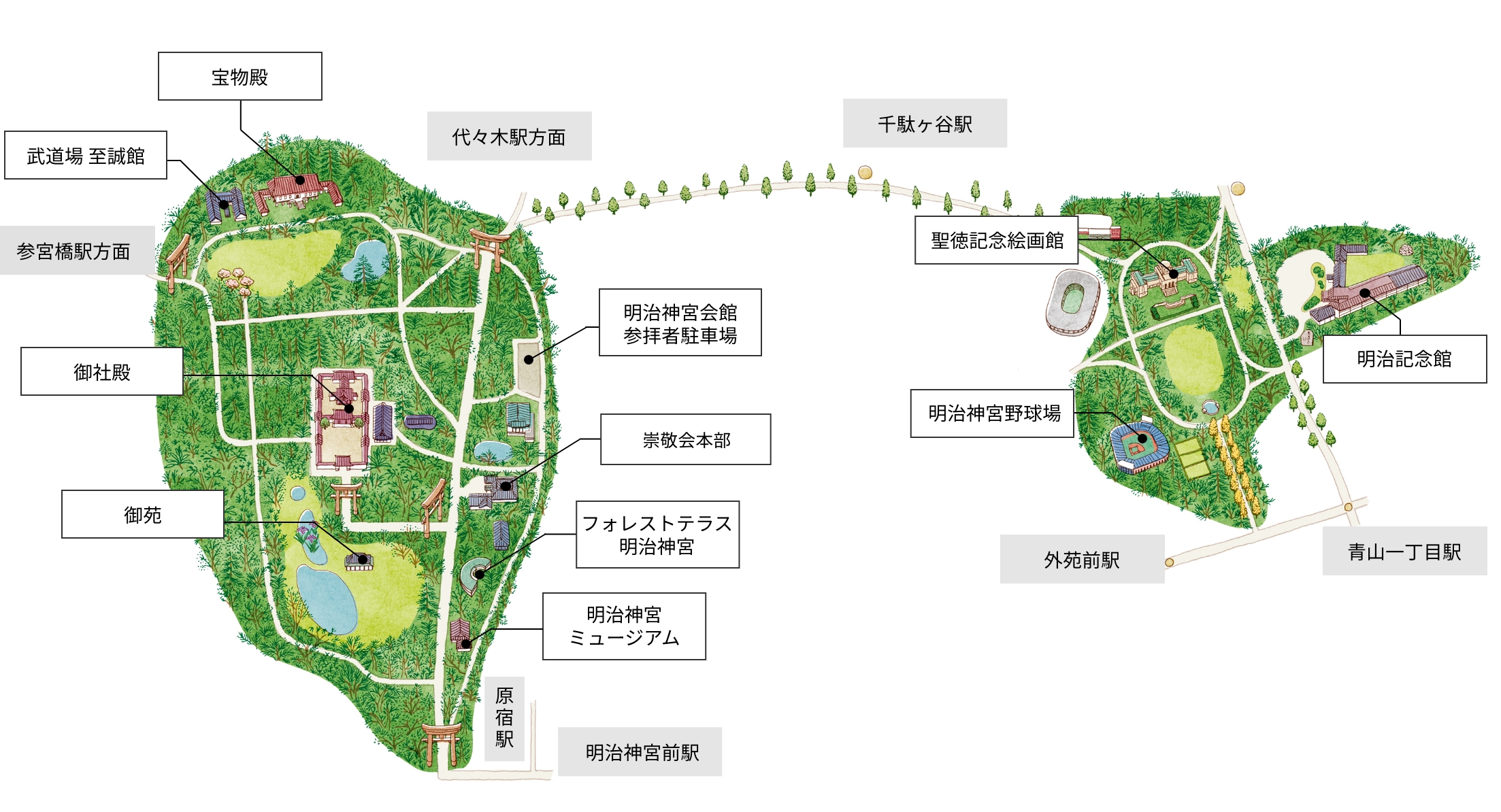 明治神宮・明治記念館のアクセス情報日本の結婚式